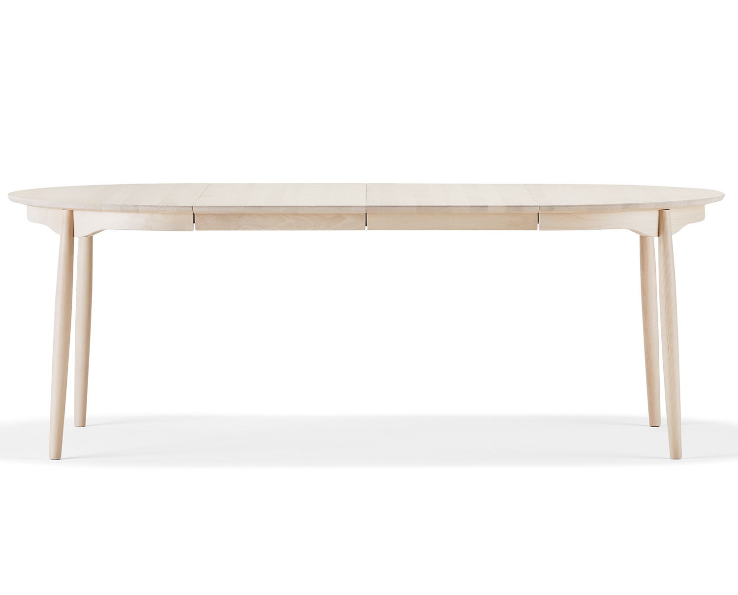 Carl matbord i ljus mattlackad björk, 115+1 ilägg | StolAB