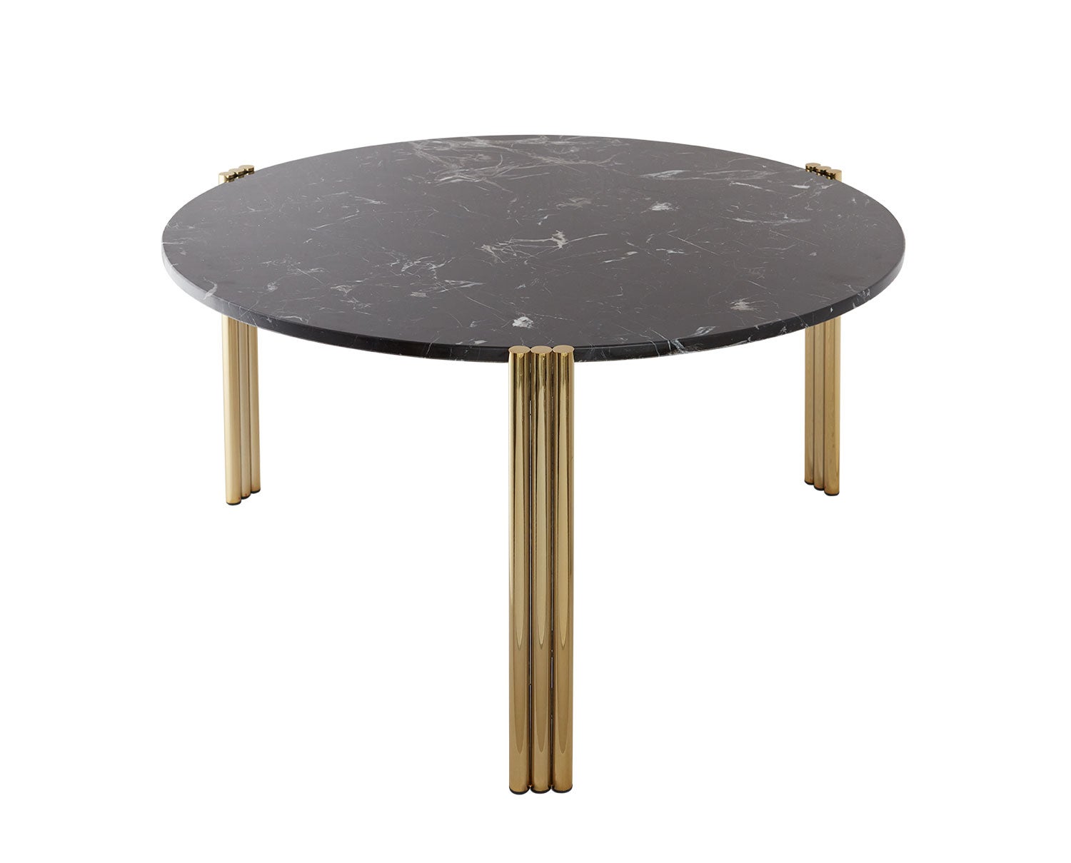 Tribus-Soffbord-Gold-Black-80xH45-CM