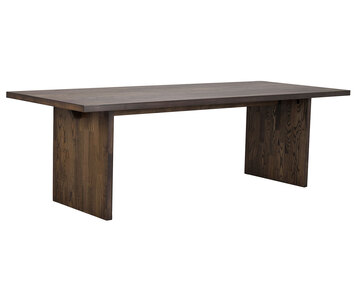 Emmett matbord 240 cm, brun ek - Rowico