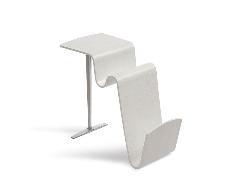 Funco Bord Vitlackad Ask