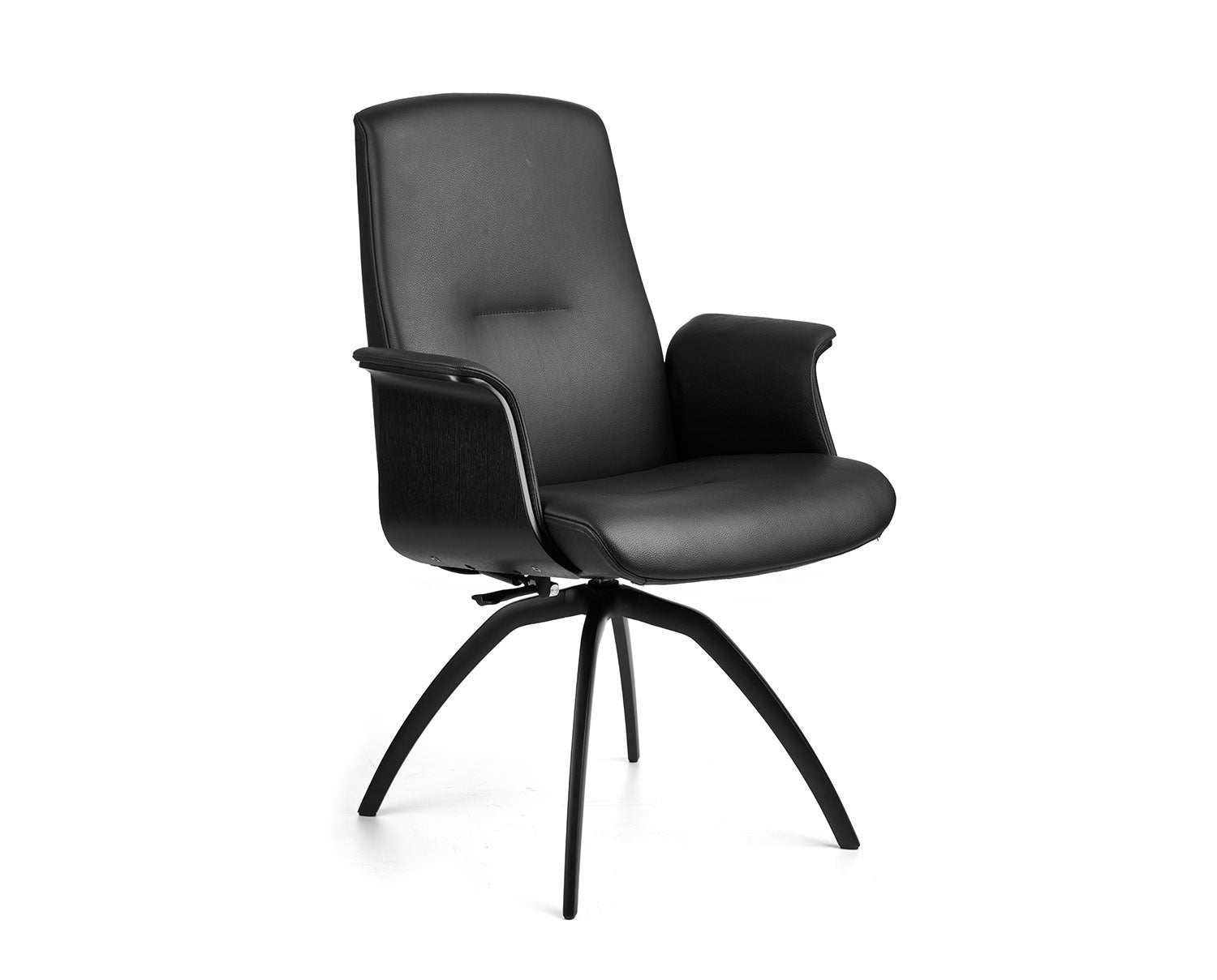 Freetime Stol med skal och snurrfot i aluminium