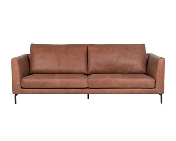 Francis Soffa 3-sits klädd i Bergamo Cognac