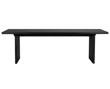 Emmett matbord 240 cm, svart ask - Rowico