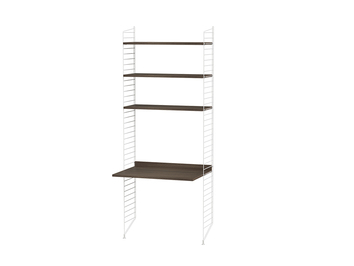 String Kombination Skrivbord A Valnöt / Vit