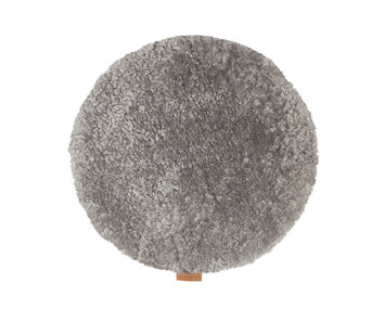 Jill stolsdyna vadderad 38 cm rund i färg granit från Shepherd
