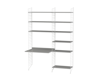 String kombination arbetsplats B Grå/ Vit