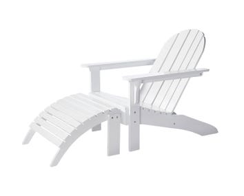 Adirondack Solstol Vit Mahogny