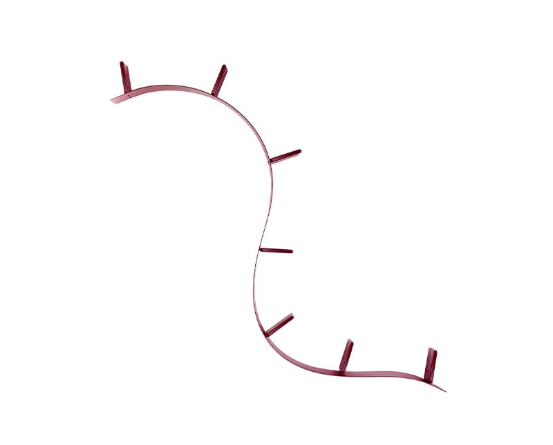 Bookworm Bokhylla 7 Vinröd