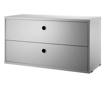 String Lådor 78x30 Grå