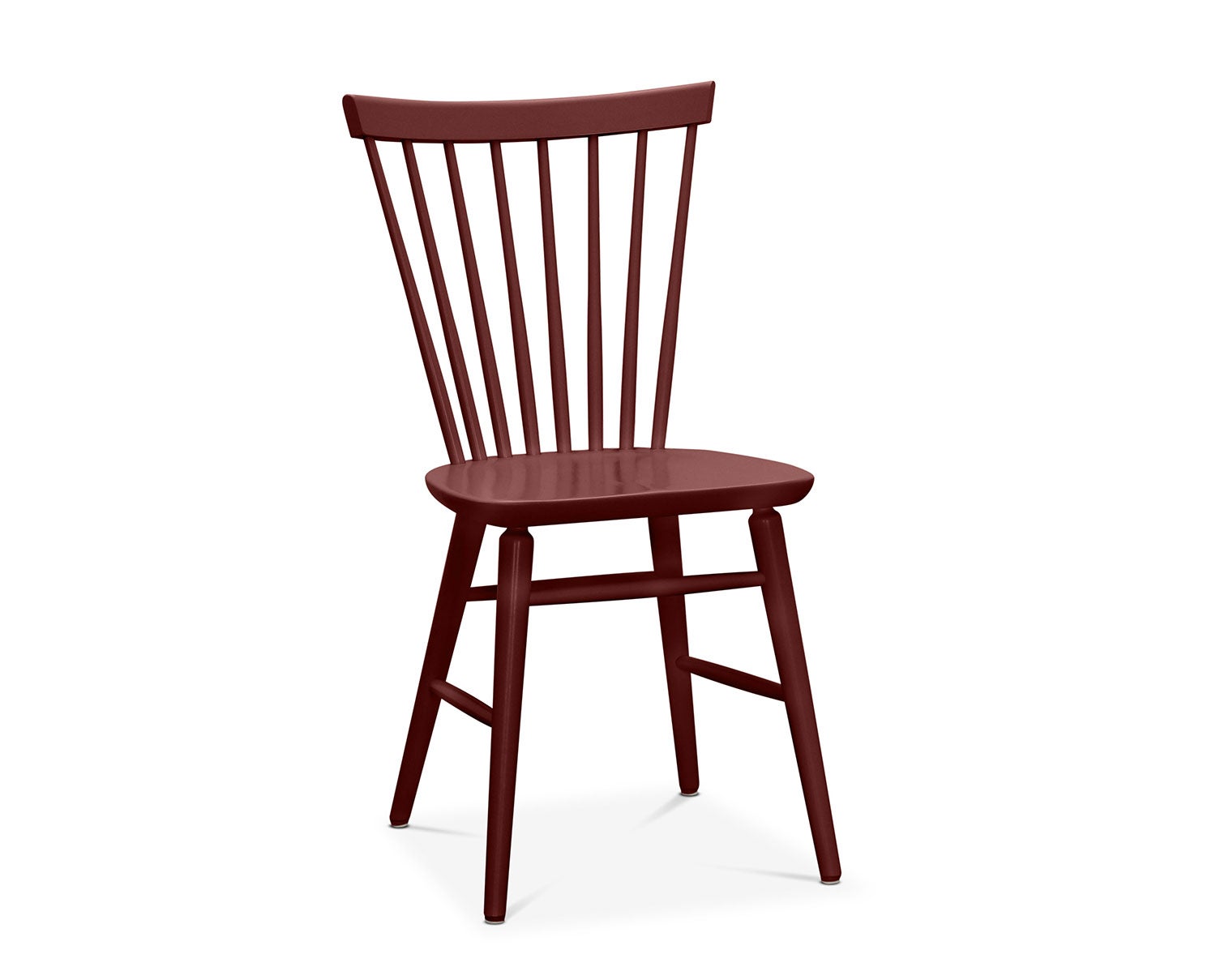 Florida Pinnstol i björk i färgen Burgundy