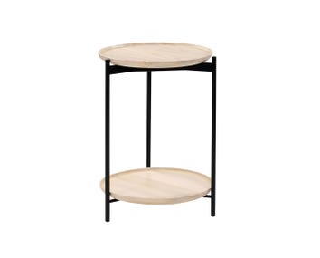 Soffbordet Plateau, i vitbetsad ask. Diameter 40. Höjd 55.