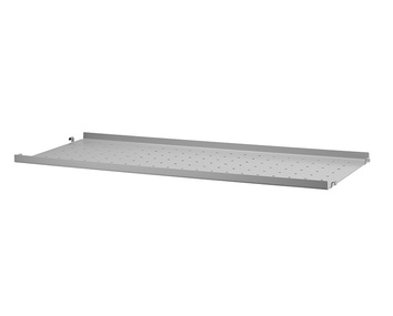String Hylla metall Grå 78x30 Lågkant