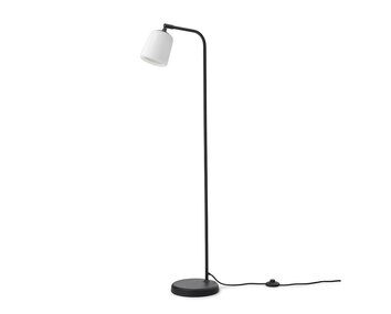 Material Golvlampa Vitt Opalglas