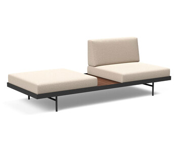 Tyg 584 Argus Natural. Bord i valnöt.