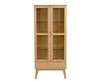 Filippa Vitrinskåp i ek