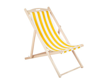 Dingla Strandstol Gul / Vit