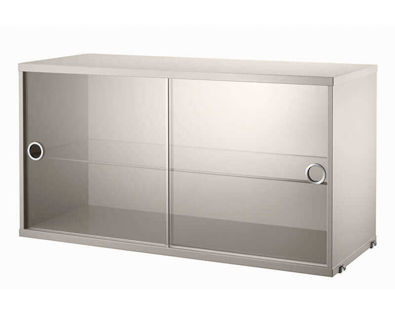 String Vitrinskåp 78x30 Beige