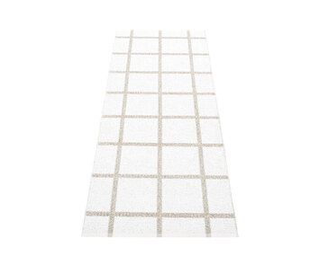Ada Gångmatta White / Stone Metallic