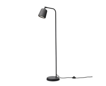 Material Golvlampa | Mörkgrå Betong