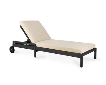 Jack Outdoor Solsäng Svartlack Hög dyna Natural