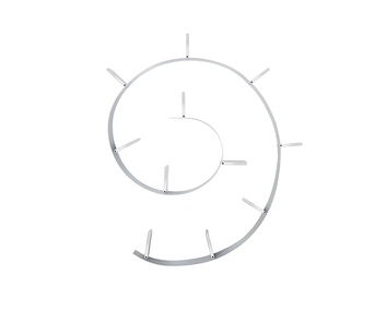 Bookworm Bokhylla 11 Aluminiumfärg