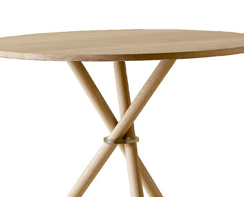 Aldric Cafébord Runt Ek