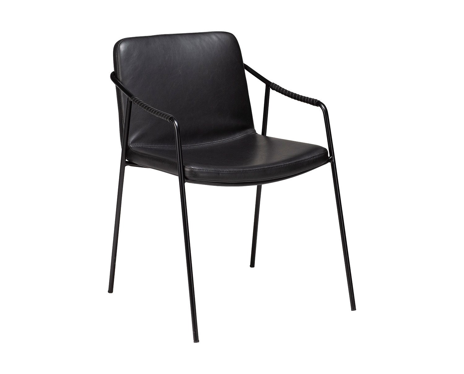 Boto Karmstol Svart konstläder