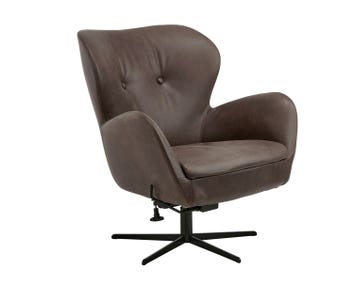 Bell fåtölj från Bröderna Andersson i brunt läder