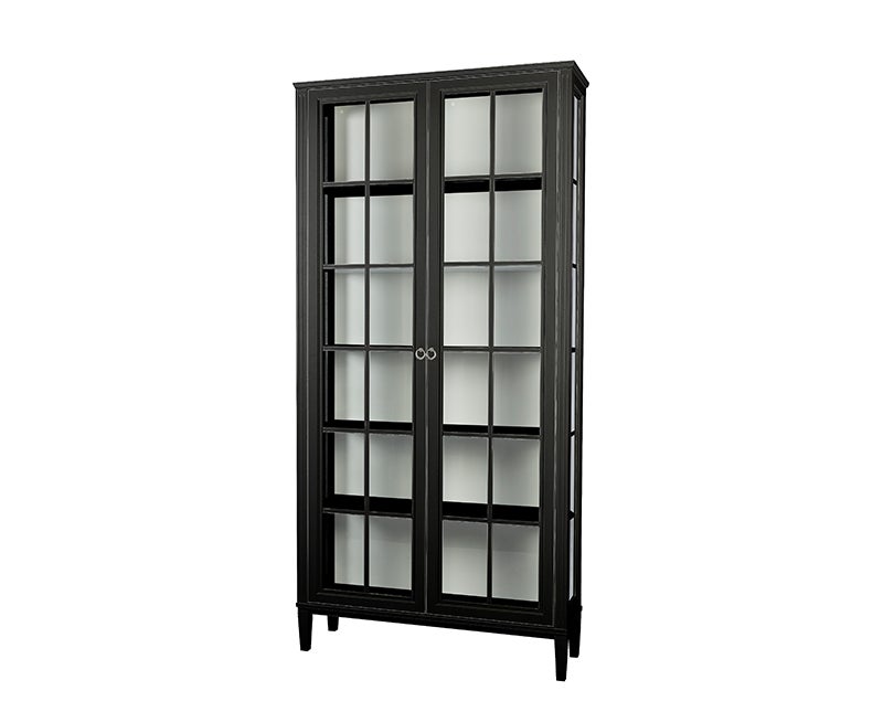 Stockholm 2.0 Vitrinskåp Svart