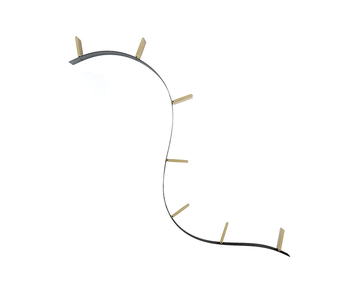 Bookworm Bokhylla 7 Svart Guld