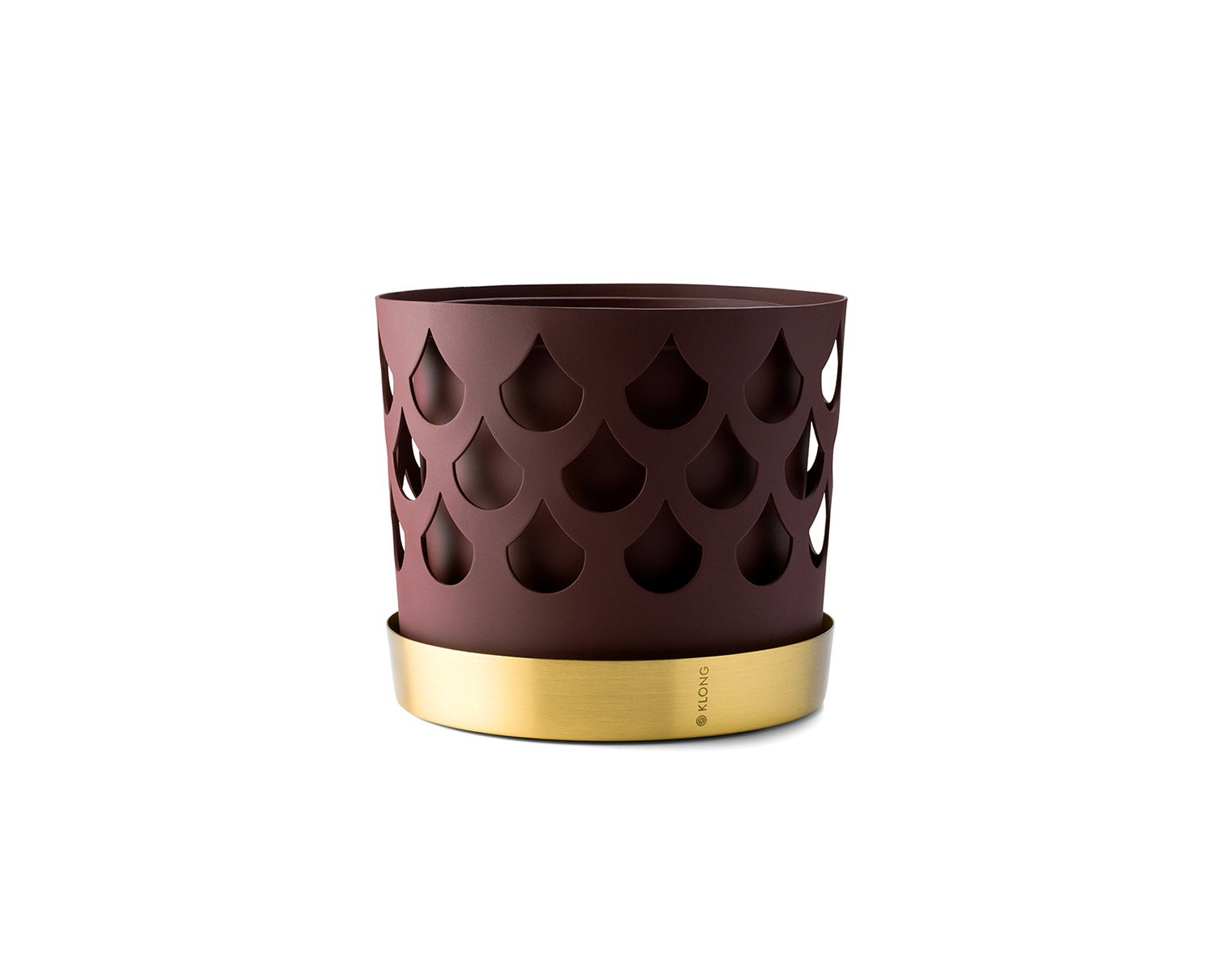 Trio Drop Blomkruka Medium Mörkröd