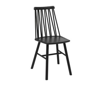 ZigZag Stol Svartbetsad Ask