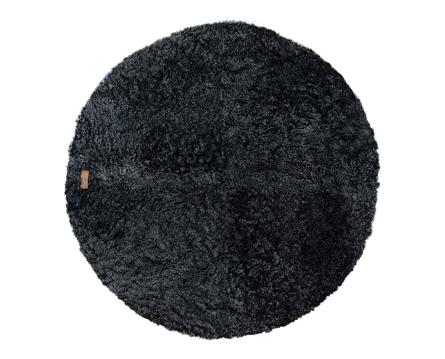 Ebba rund matta 120 cm i färg carbon från Shepherd