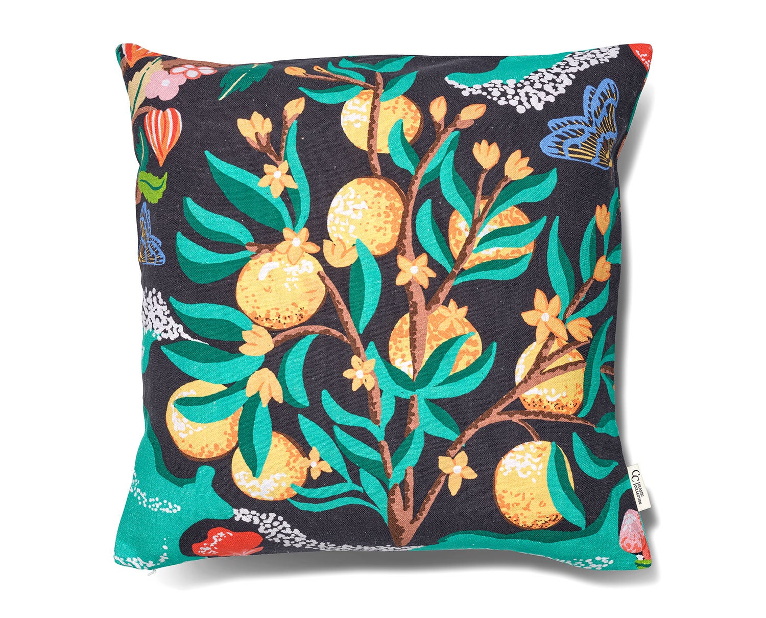 Botanical Orange black cushion Classic Collection
