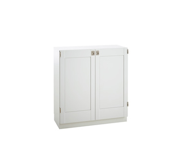 KA 72 Skåp Nr.737 vit, med trädörrar.