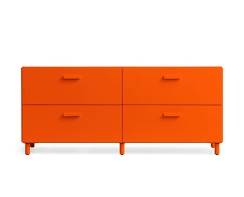 Relief Byrå Låg Orange | Ben
