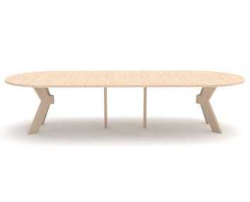 Monogram Matbord med iläggsskivor