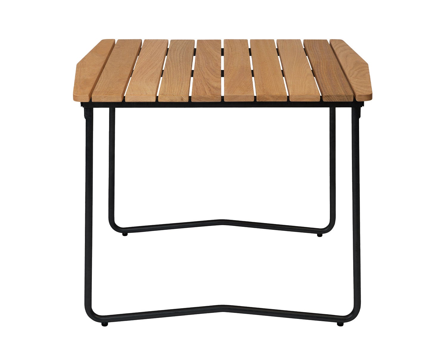 Bord B31 84 i oljad ek med svart stativ