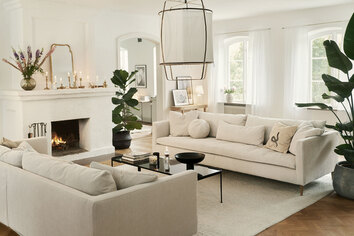 Lill 4-sits soffa Tyg Moss 6 Natur