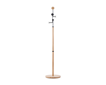 Hook-kladhangare-oak-white-1015-matt-svart-9005-gazzda