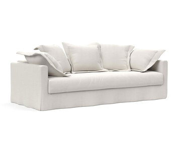 Bäddsoffan Pascala. Tyg 574 Vivus Dusty White.