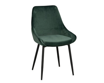 Sierra stol i grön sammet