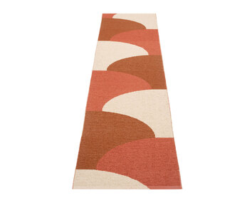 Framsida på Hill Gångmatta Brick/Rust 70x270