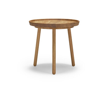 Soffbordet Tureen. Diameter 52 centimeter, höjd 50 centimeter. Skiva i naturoljad, massiv ek.