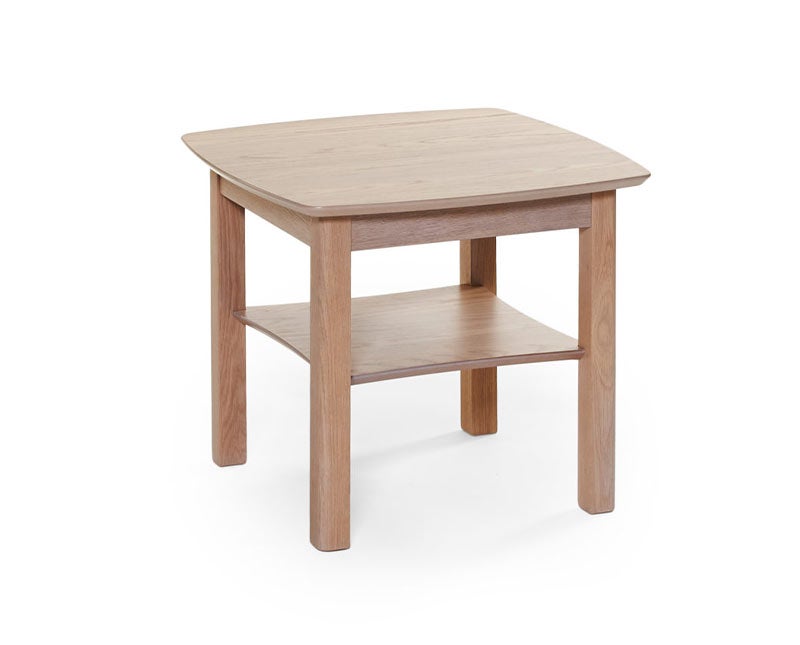 Marathon Fåtöljbord 55 Vitpigmenterad Ek