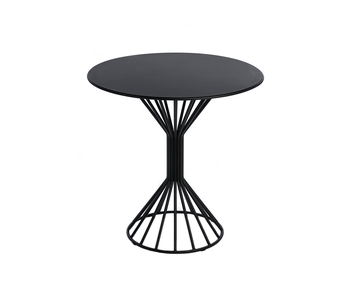 Roots cafebord till uteplatsen svart stål från Svenska Fabrikant. 