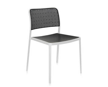 Audrey Stol Vit Svart