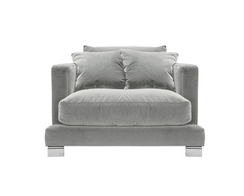 Colorado fåtölj, tyg Malibu Velvet 2 Grey