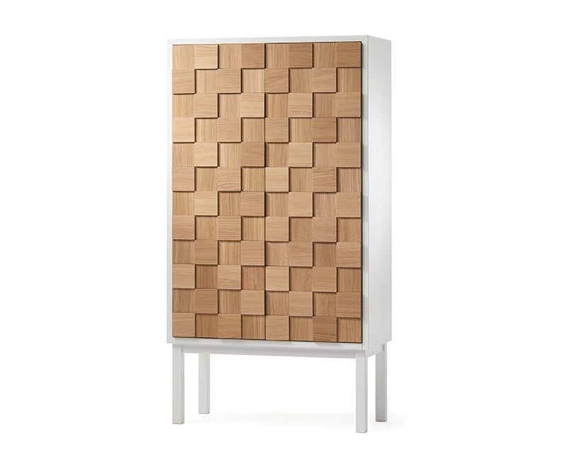 Collect 2016 Skåp Högt Vitpigmenterad Ek