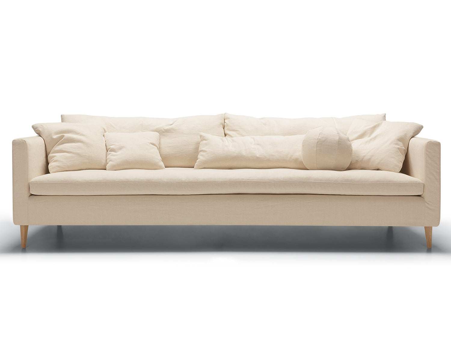 Sits Lill soffa 4-sits i tyg Caleido 1419 Natural mend ekben